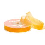 Лента капроновая (органза) 12.0 мм, 1005 оранжевый, уп. 27,4 м