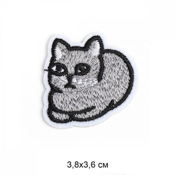 Термоаппликация Кошка 3,8х3,6см, 10 шт