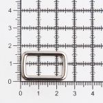 Рамка прямоугольная металл 20 мм /26х17 мм/ никель, ГУ12749, 4 шт