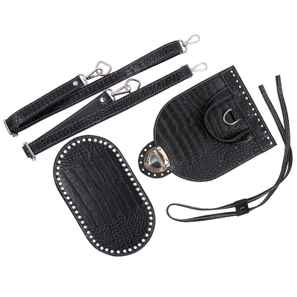 Набор для вязаного рюкзака, 001 черный, Gamma