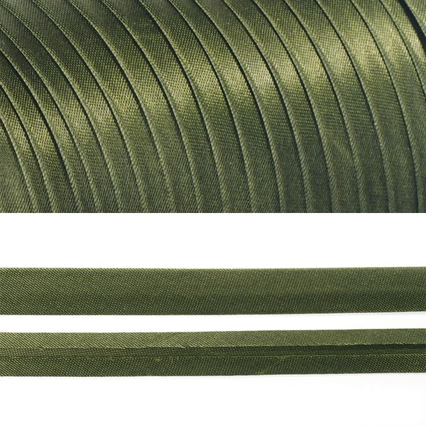 Косая бейка атласная 15 мм / 132±1 метра, BS, 597636, цв.F327 (316) хаки