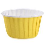 Формы для выпечки бумажные (усиленные с бортиком) 5 см, 5х3.9 см, 12 шт, №07 желтый, S-Chief PPC-0010