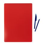 Доска для лепки гибкая со стеками, красный, Лео LPDS-A4