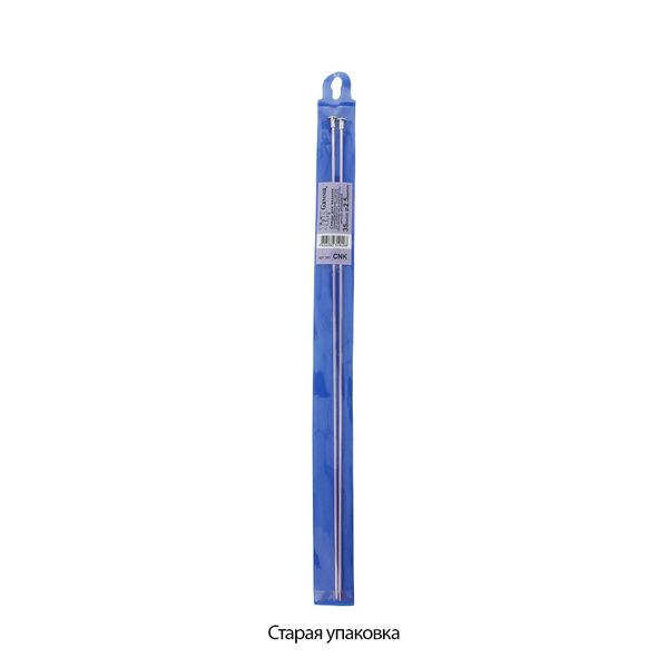 Спицы прямые металл ⌀2.5 мм, 35 см, розовый, Gamma CNK