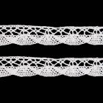 Кружево вязаное (тесьма) хлопковое 20 мм / 9.14 метров, неотбеленный