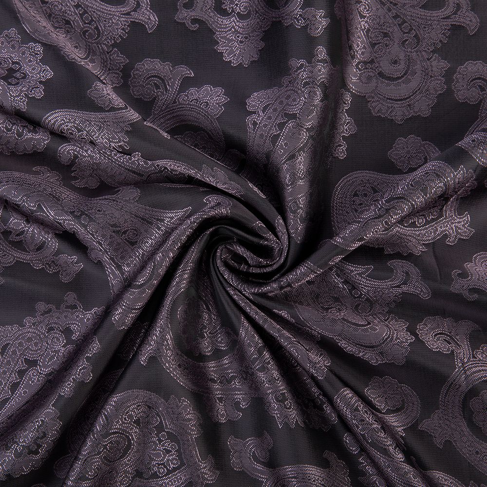 Ткань подкладочная (таффета) с рисунком 96 г/м², 500х145 см, 122 т.фиолетово-розовый (огурцы), Gamma JTR