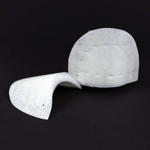 Плечевые накладки (подплечники) сложные втачные 140х20х260 мм, 10 пар Россия, белые, С-13