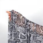 Сетка бельевая эластичная 100 г/м², шир.160 см / 1 метр, принт Питон, TBY.SZ025816, белый+черный