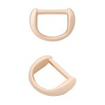 Полукольцо декоративное металл внутр. 12 мм (внешн. 20х14 мм), 4 шт, золото, MT-1855