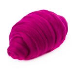 Шерсть для валяния Троицкая полутонкая 100%, 100 г, 40 цикламен