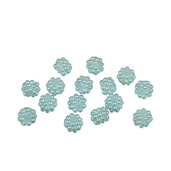 Бусины пластик ⌀10 мм, 15 шт, /РП/, №12 св.голубой, Zlatka BWS-10