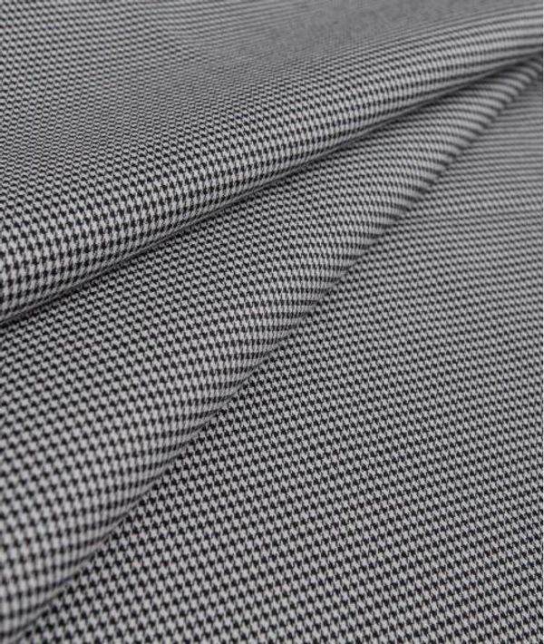 Ткань карманная (карманка) 65 г/м², 150 см / 100 метров, принт: клетка черный / белый, КК 206