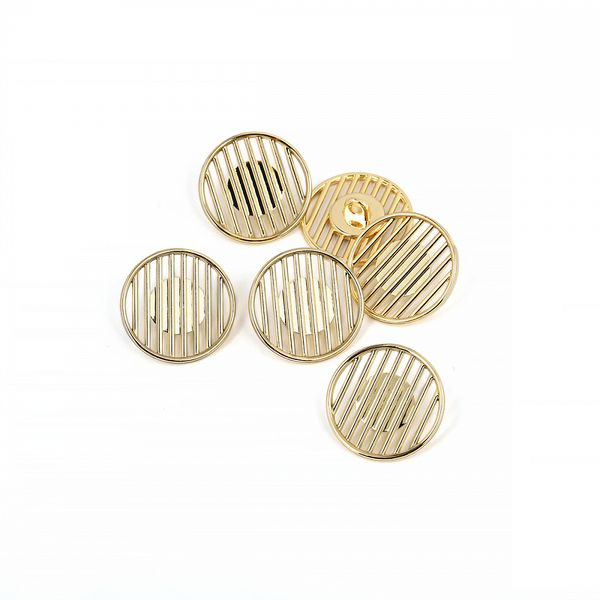 Пуговицы металлические на ножке 32L-20 мм, С-MP37 цв.золото, 10 шт