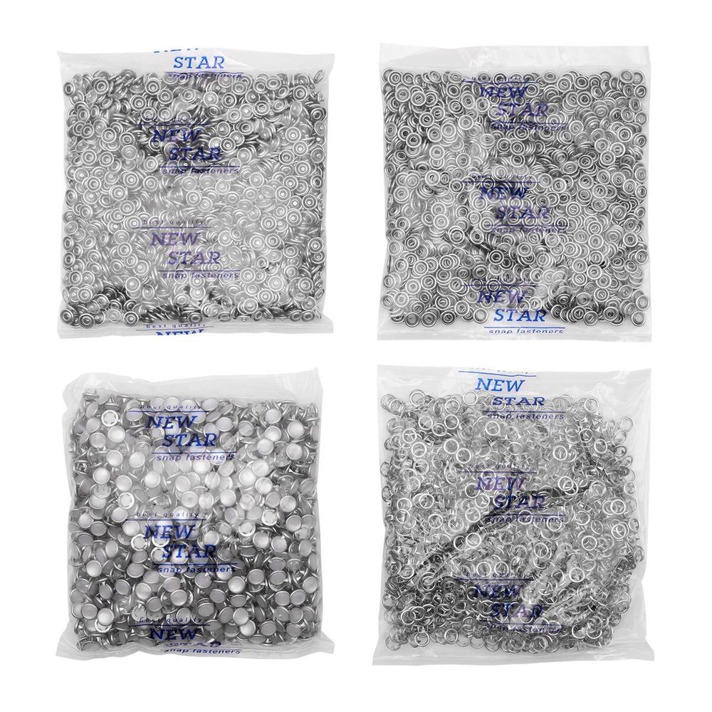 Кнопка рубашечная (джерси) жемчужинка ⌀9.5 мм, ≈1440 шт, МЕТАЛЛ, акрил, белый/никель, NEW STAR