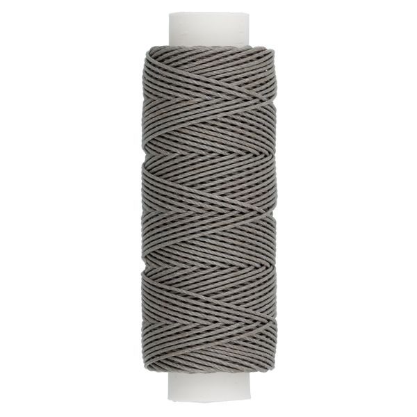 Нитки для кожи вощёные кручёные (Рами) 0.55 мм, 25 м, 013 св. серый, LC-004, Промысел