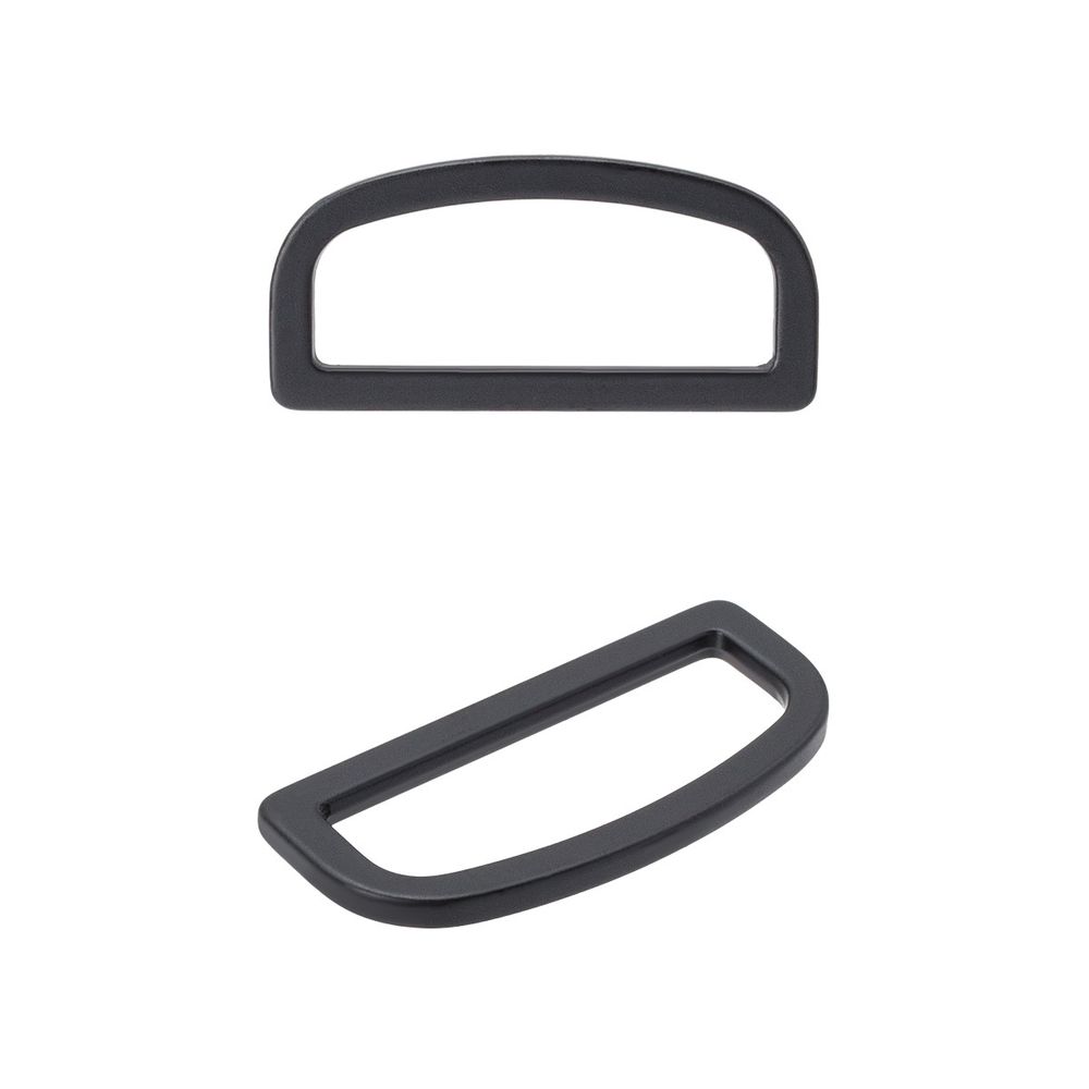 Полукольцо литое металл 30мм (36х17мм), черный матовый, MB2345, 6 шт