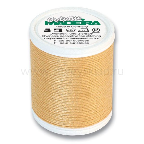 Нитки оверлочные хлопок Madeira Cotona №4, 100 м, цв. 2513, 9304, 5 катушек