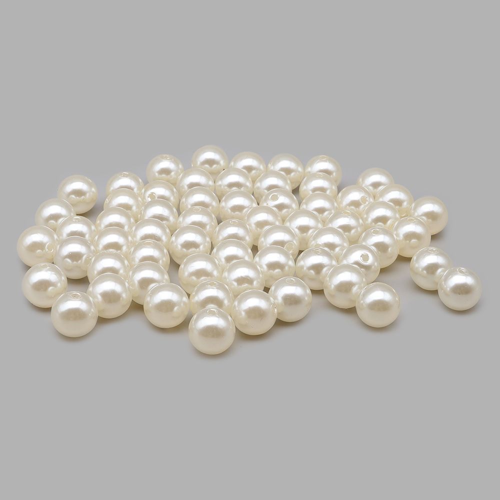 Бусины пластик (жемчуг) ⌀12 мм, 50 г, Astra&Craft (003 NL телесный)