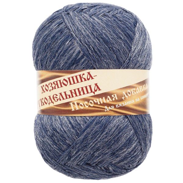 Пряжа Носочная добавка / уп.10 мот. по 50 г, 200±20 м, синий