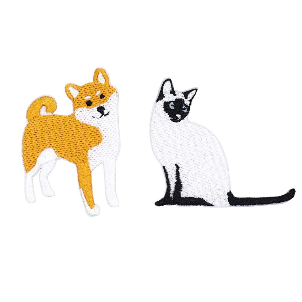 Термоаппликации Кот и собака, 2 шт, Hobby&amp;Pro