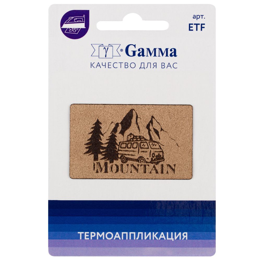 Термоаппликация №01 1 шт, 01-027 MOUNTAIN 5.1х3.1 см, Gamma ETF