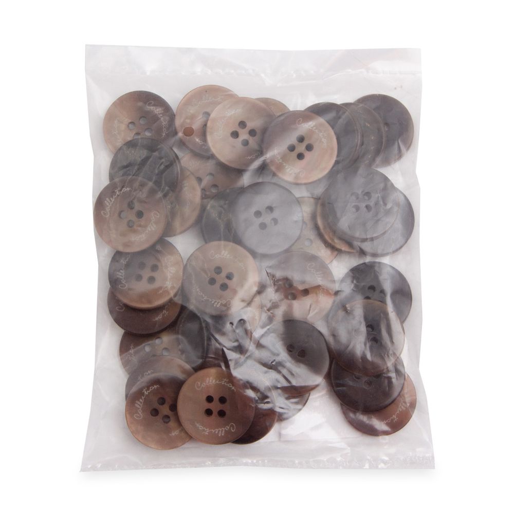 Пуговицы 4 прокола 32L (коричневый), 36 шт, 558082-4