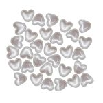 Бусины пластик (жемчуг) 10х11 мм, 62 шт, Astra&Craft, белый