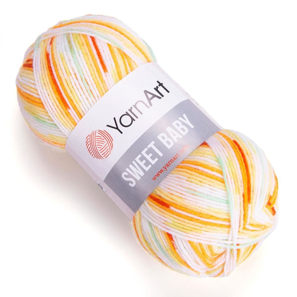 Пряжа YarnArt (ЯрнАрт) Sweet Baby / уп.5 мот. по 100 г, 300м, 902