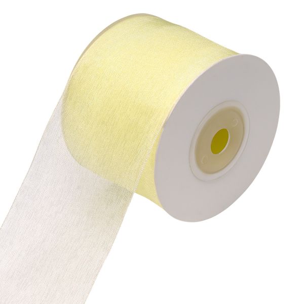 Лента капроновая (органза) 50.0 мм / 22.86±1 метров, шампань