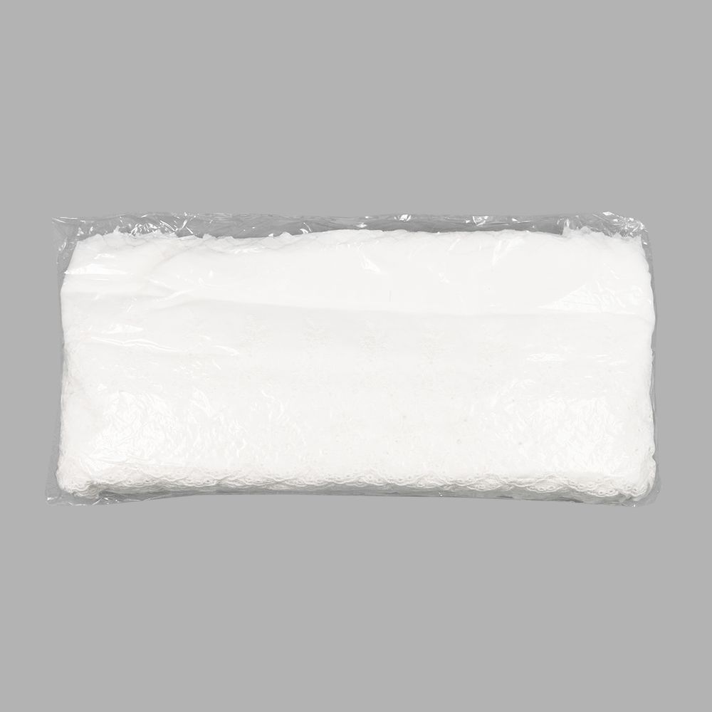 Кружево шитьё широкое 117 мм / 13.72 м, 100% хлопок, неотбеленный