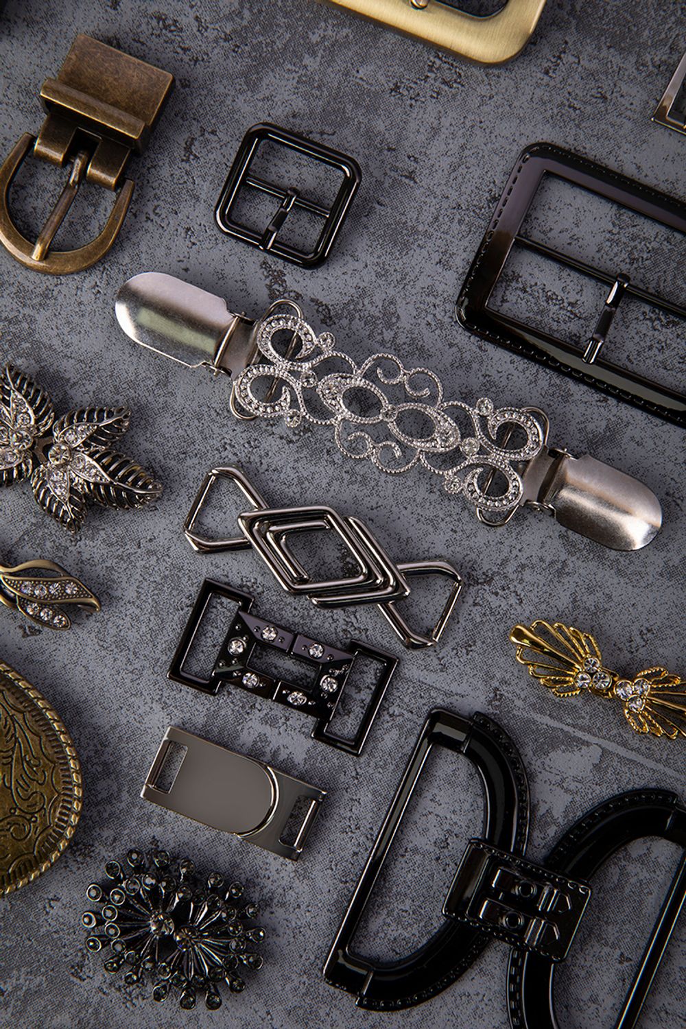 Застежка для кардигана 95х15 мм, 1 шт, 24 бронза, Blitz GB 1625