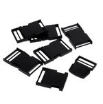 Фастекс (пряжка трезубец) металл 30 мм, 58x35 мм, мат.черный, 6 шт