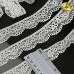 Кружево эластичное (стрейч) 25 мм, 8032, цв.03 сумрачно-белый уп.50м, Kruzhevo