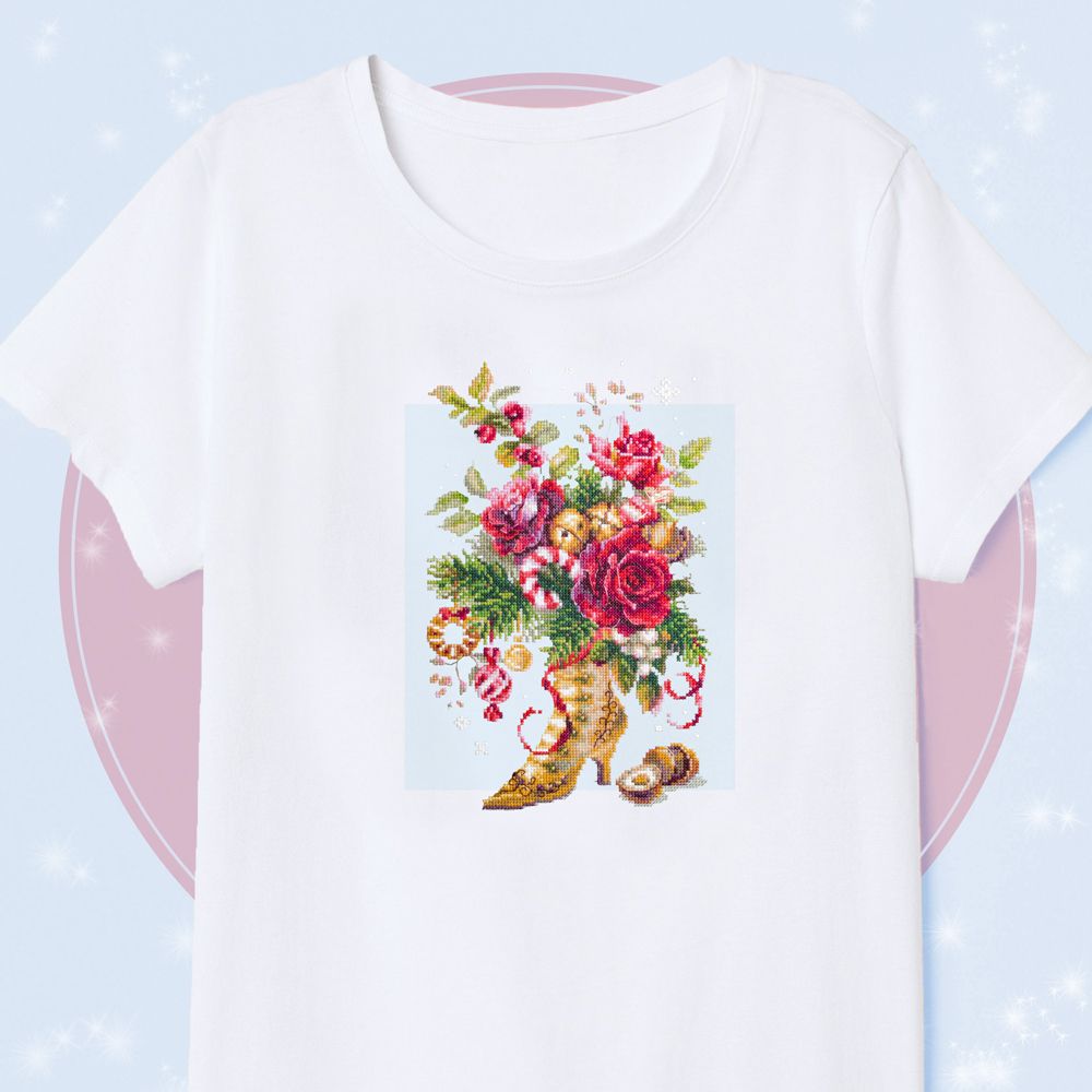 Набор для вышивания нитками Чудесная игла, Рождественский сюрприз 17х27 см