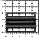 Пряжка-застежка 40 мм (внешн. 45х31 мм), 4 шт, чер.никель, BIG