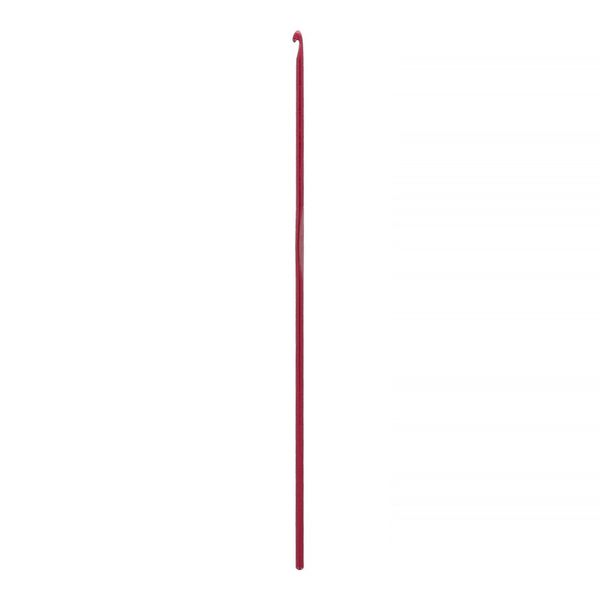 Крючок для вязания ⌀2.5 мм, 15 см, металл, в чехле, красный, Gamma CH-15