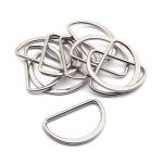 Полукольцо литое металл внутр. 40 мм (внешн. 46х31 мм), плоское, 10 шт, никель ГР, 6892