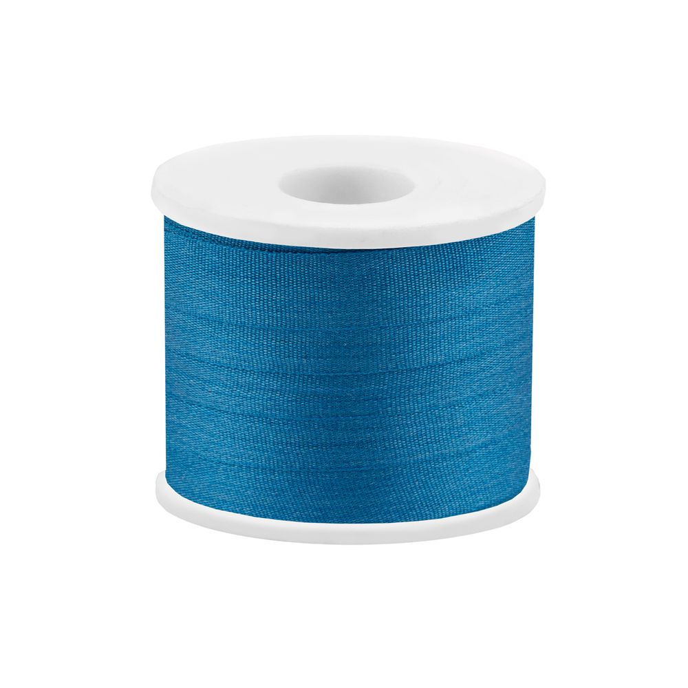 Лента (тесьма) шелковая 7.0 мм / 45.5±0.5 метров, №261 синий, Gamma SR-7