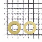 Люверсы металл ⌀13.0 мм (внутр.), h7 мм (внутр.), №28, металл, New Star, золото, уп≈1000 шт