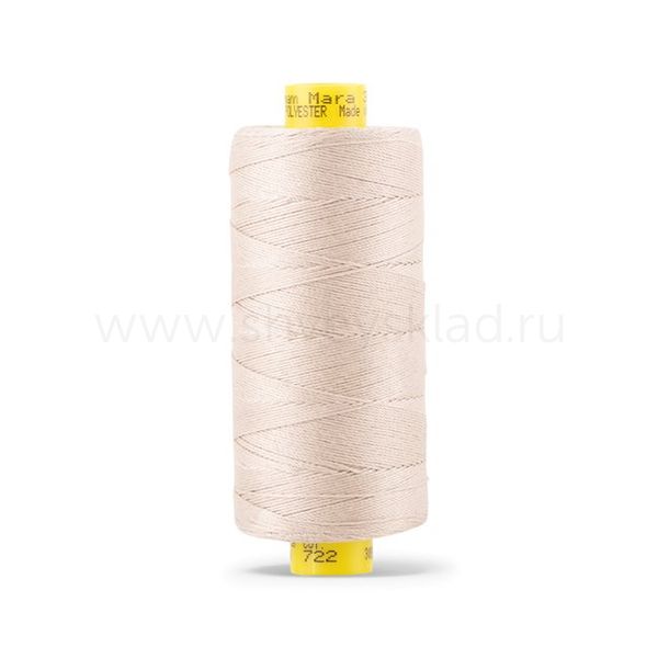 Нить отделочная Gutermann Mara 30/2, 300 м, 702404, 722 светло-бежевый, 1 шт
