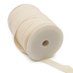 Косая бейка трикотажная 20 мм / 100 метров, C571 молочный