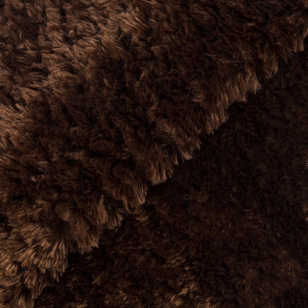 Плюш Peppy PTB-001 446 г/м², 152 см / рул. 5 метров, коричневый/brown