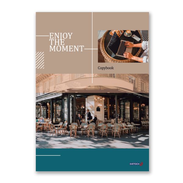 Тетрадь ученическая общая, матовая ламинация, A4 80 л. на скобе 65 г/м², белизна 100%, 6 шт, клетка, 000462 Лови момент, Светоч 80ТСК4_2_2_1