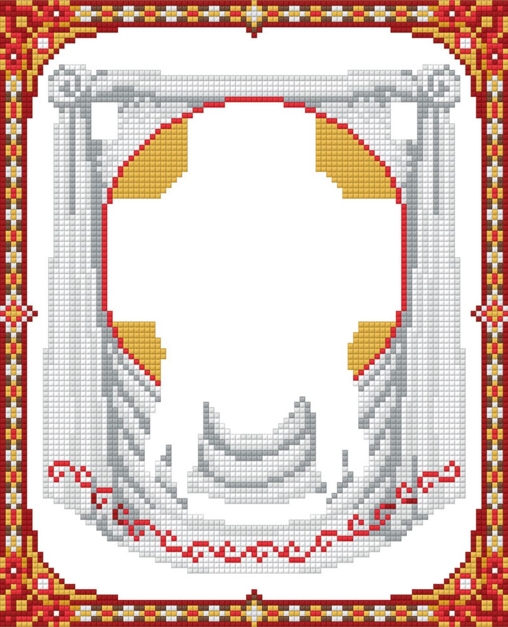 Алмазная (кристальная) мозаика Фрея, Икона Спас Нерукотворный, 27х22 см