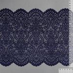 Кружево бельевое эластичное 225 мм / 120 м, 40992 цв.L061 т.синий, Kruzhevo