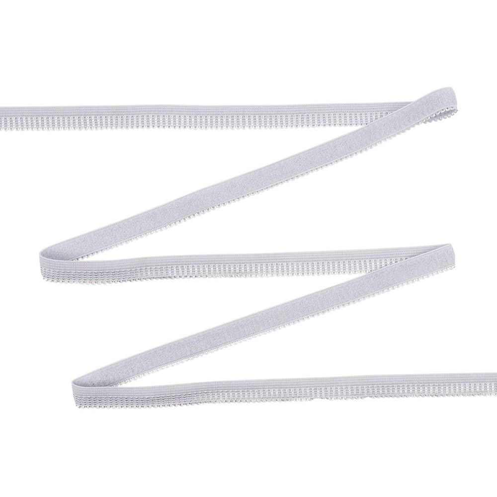 Резинка бельевая (ажурная) 10.0 мм / 50 метров, св.серый, 0310/49