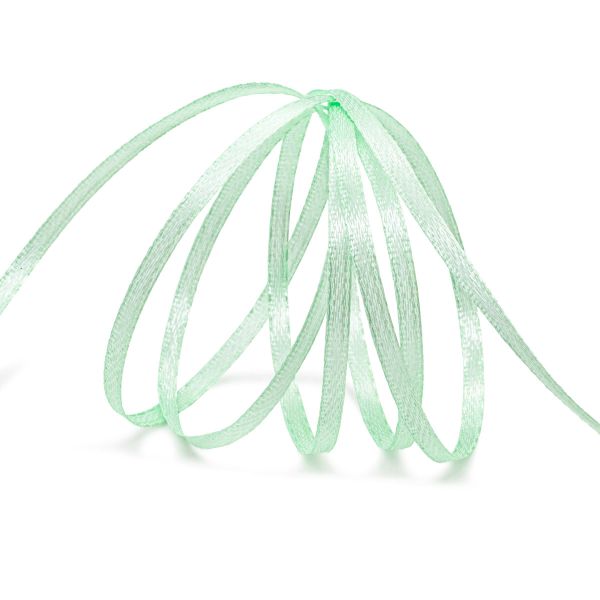 Лента атласная 2-сторонняя 3.0 мм / 100±2 метров, (097 св. бирюзовый), Globus