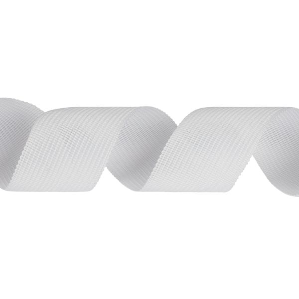 Тесьма (лента) окантовочная 32 мм / 100 метров, белый, Gamma 032 О белый
