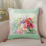 Набор для вышивания нитками Чудесная игла, Пионы и гортензии 40х30 см