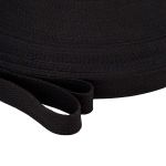 Стропа (ременная лента) 26 мм / 100 метров, [17.55 г/пог.м], матовая, имитация хлопка, 17 черный, 3Al357